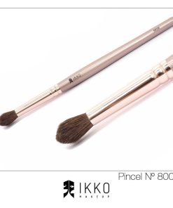 KIT 3 UNIDADES - PINCEL 80030 IKKO MAKEUP – LINHA DOURADA