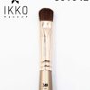KIT 3 UNIDADES - PINCEL 80104L IKKO MAKEUP – LINHA DOURADA