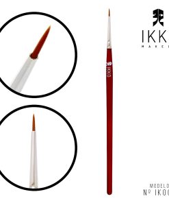 KIT 3 UNIDADES - PINCEL 81000 (IK000) IKKO MAKEUP – LINHA VERMELHA