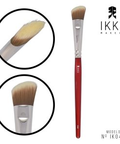 KIT 3 UNIDADES - PINCEL 81048 (IK048) IKKO MAKEUP – LINHA VERMELHA