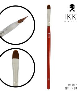 KIT 3 UNIDADES - PINCEL 81064 (IK064) IKKO MAKEUP – LINHA VERMELHA