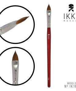 KIT 3 UNIDADES - PINCEL 81164 (IK164) IKKO MAKEUP – LINHA VERMELHA