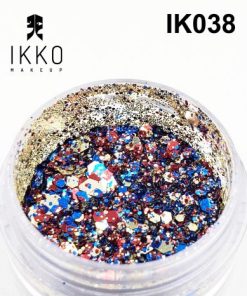 KIT 3 UNIDADES - GLITTER / PIGMENTO IK038 - IKKO MAKEUP